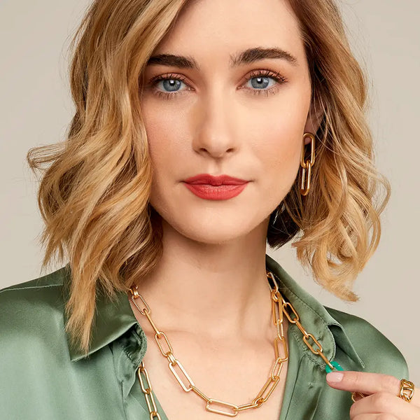 Classic & Rope Links Necklace - Silver or Gold