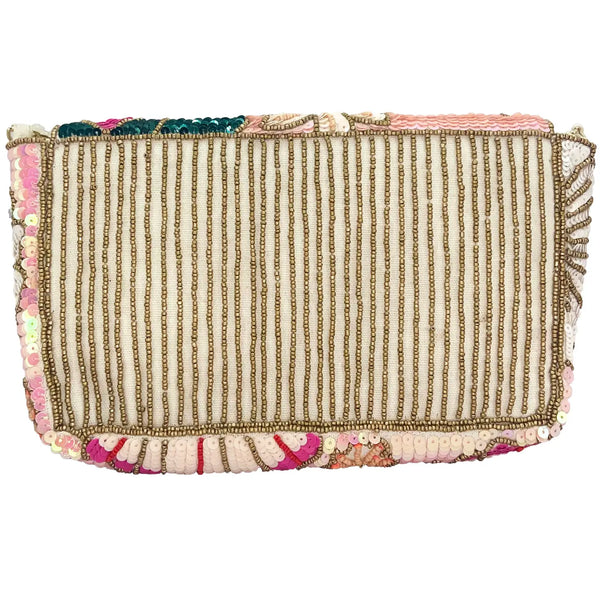 Jaclyn Beaded Floral Clutch