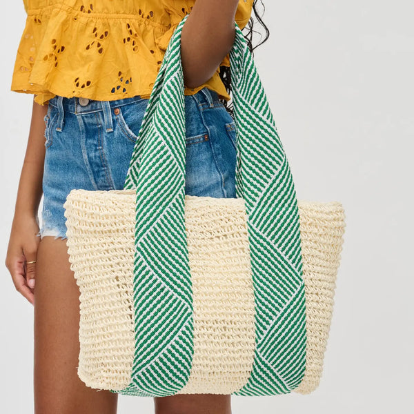 Lorena Straw Beach Summer Tote