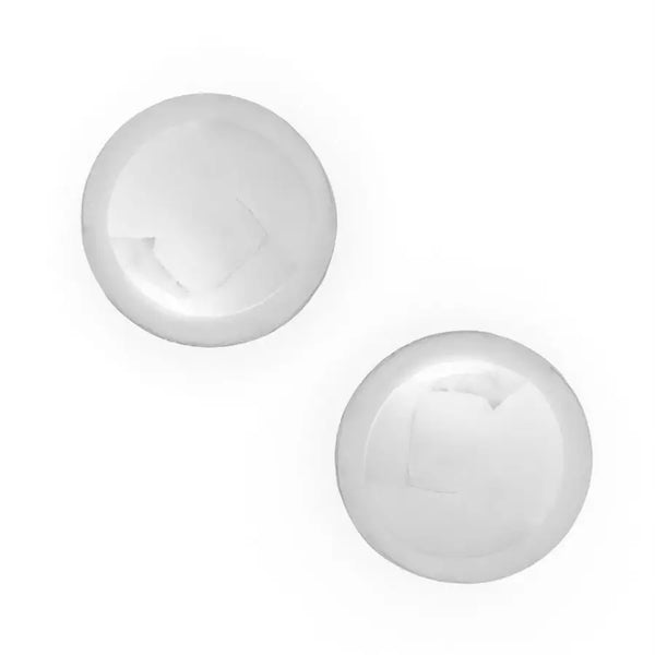 18K Gold Plated Small Round Metal Stud Earrings - Silver or Gold