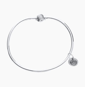 Cape Cod Swirl Bead Bracelet in Sterling Silver