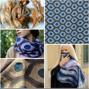 Bamboo Scarfs - Made in Italy - different styles and colors