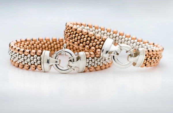 Dovera 'Rose Gold Grand Classic' Reversible Bracelet