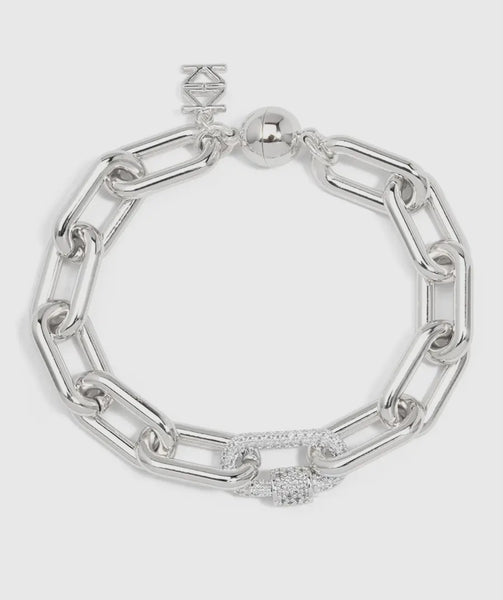 Crystal Charm Link Bracelet