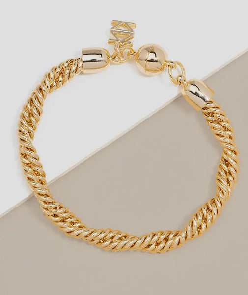 Braided Twisting Links Bracelet