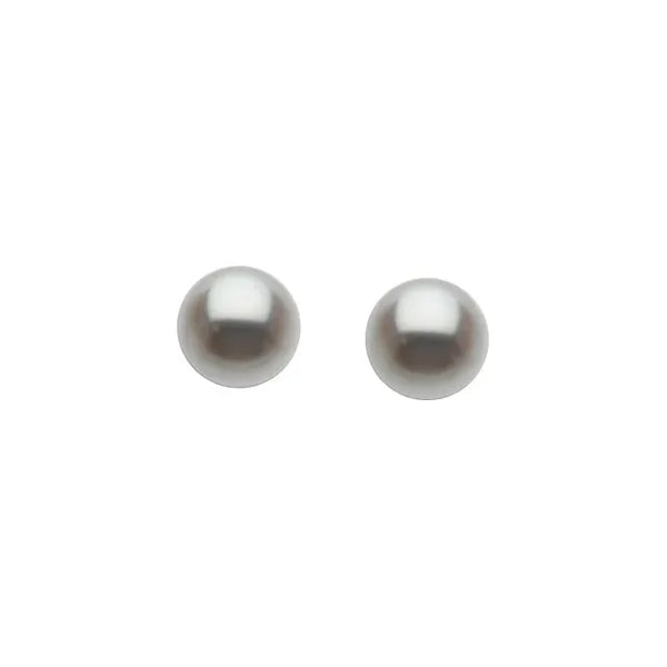 14K Gold Polished Cultured Fresh Water Pearl Stud Earrings