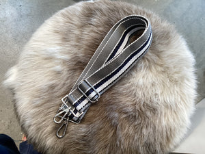 Ahdorned Adjustable Strap with Silver Hardware