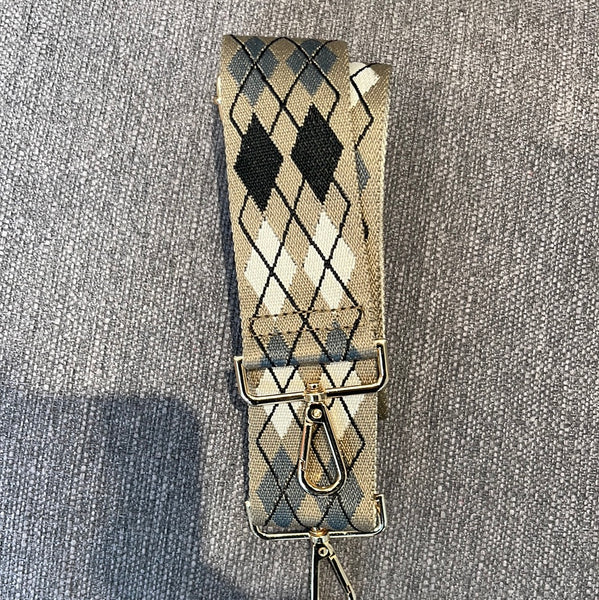 Ahdorned Adjustable Strap with Gold Hardware