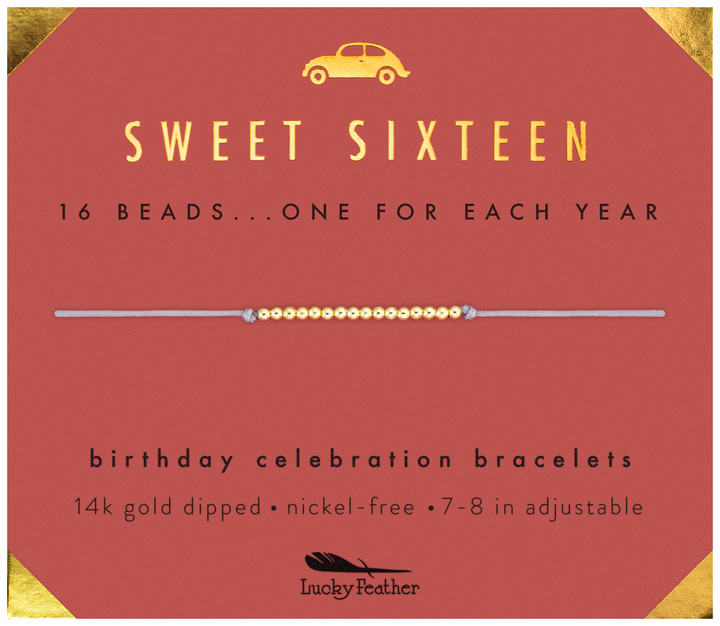 Gold Dipped Birthday Celebrations Bracelets