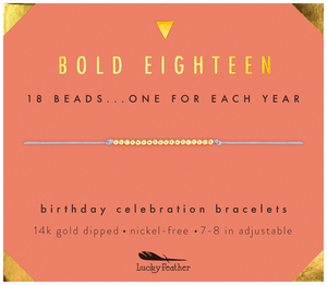 Gold Dipped Birthday Celebrations Bracelets