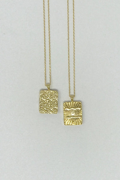 Gold Dipped Reversible Zodiac Necklace