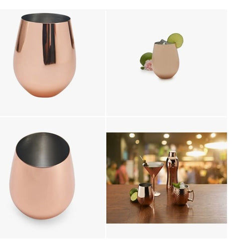Copper Stemless Goblet