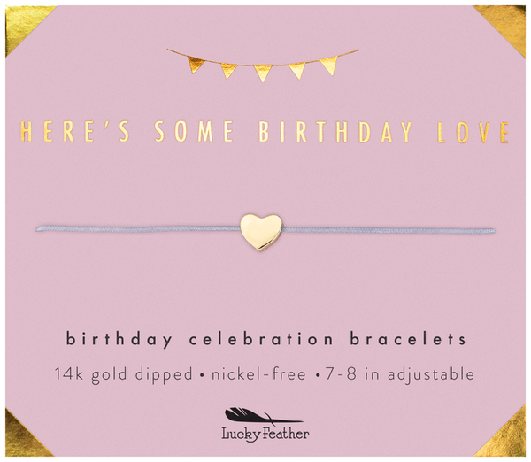 Gold Dipped Birthday Celebrations Bracelets