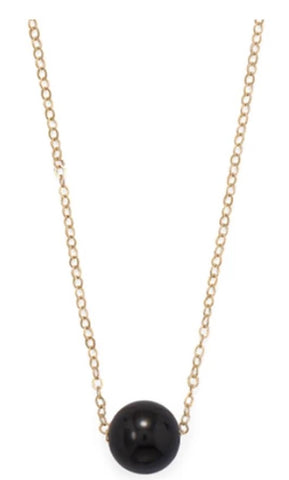 Gold Filled Black Onyx Necklace
