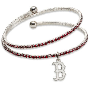 Boston Red Sox Logo Crystal Bracelet