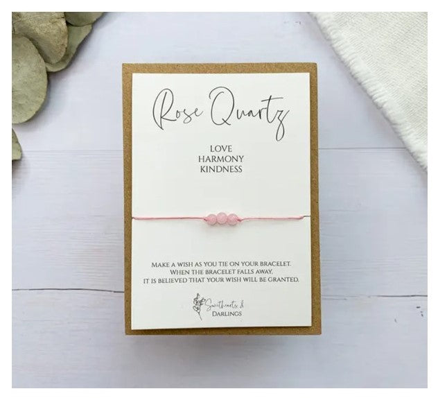 Rose Quartz Miniature Wish Bracelet